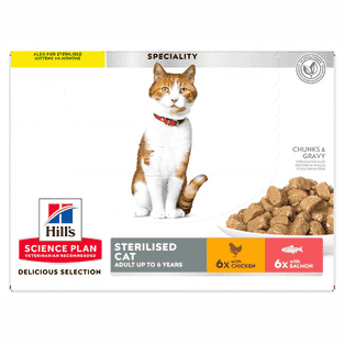 Feline Sterilised Cat Delicious Selection Salmon & Chicken - Frischebeutel