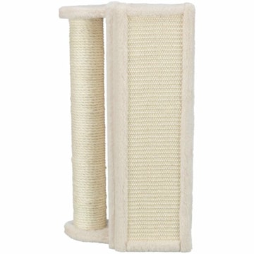 Scratching board for corners with trunk