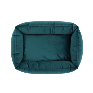 Hundebett Velours Petrol