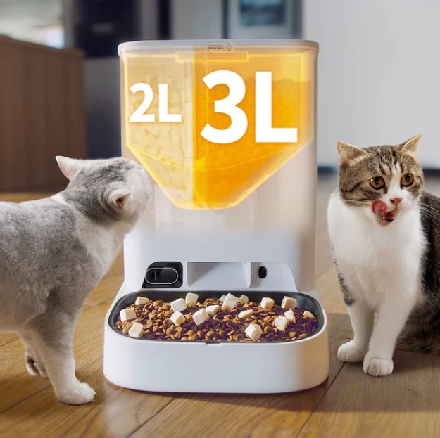 Yumshare Dual-Hopper Smart Pet Feeder mit Kamera