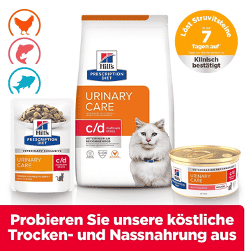 Feline c/d Multicare Stress Urinary Care Salmon Mousse