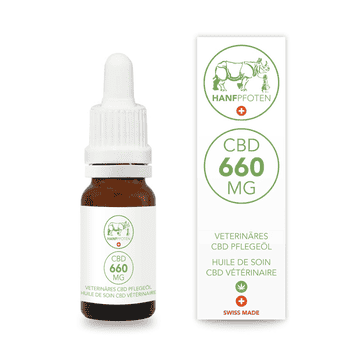 CBD Pflegeöl 660mg für Hunde grosser Rassen und andere grosse Haustiere