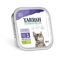 Bio Chunks mit Huhn und Truthahn für Katzen - Schale