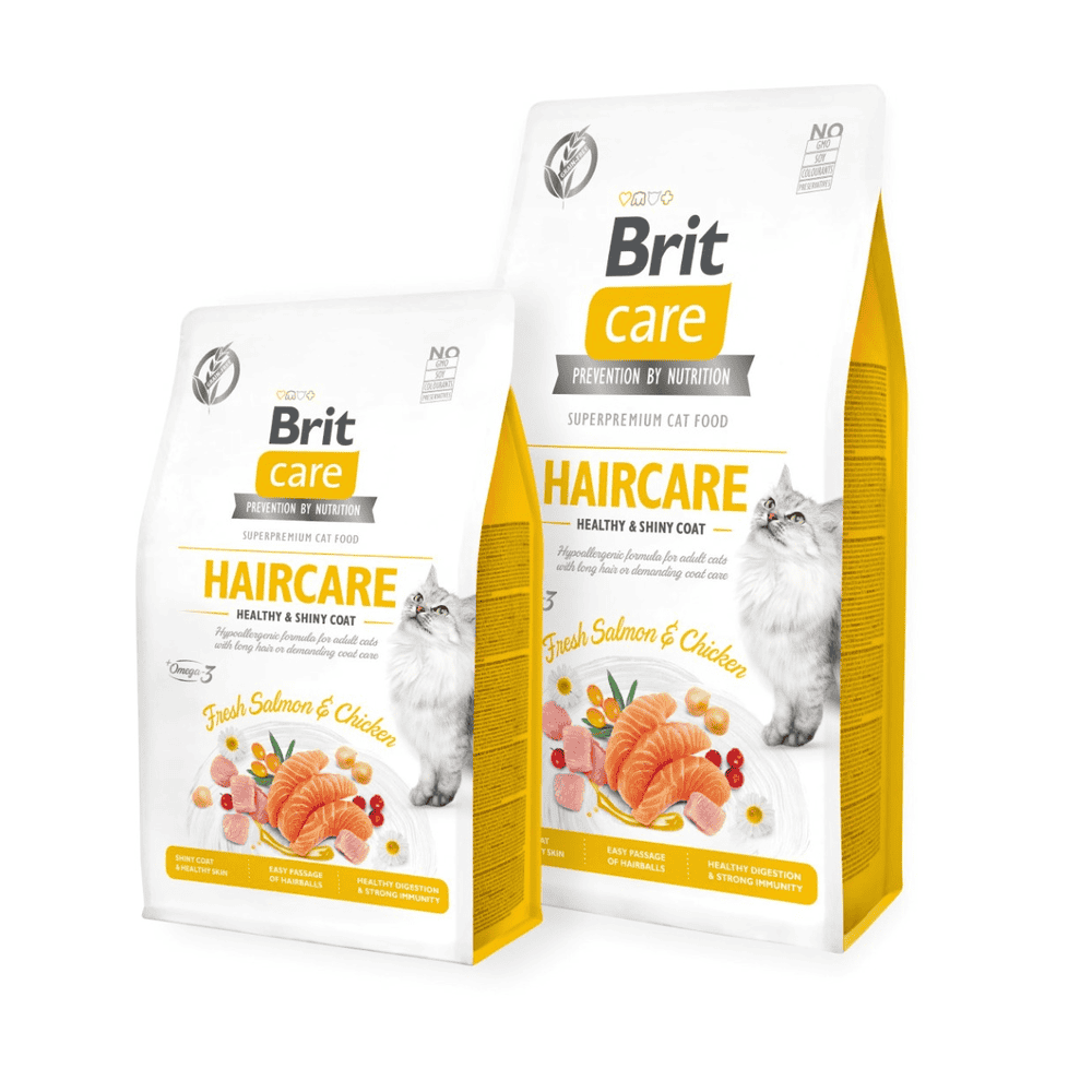 Care Cat Grainfree - Haircare - Salmon & Chicken - Healthy & Shiny Coat