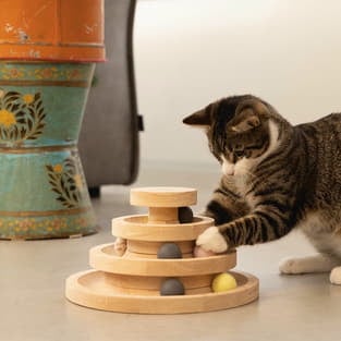 Spielturm Mia braun Holz