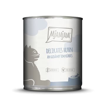 Delikates Huhn an gedämpftem Kürbis