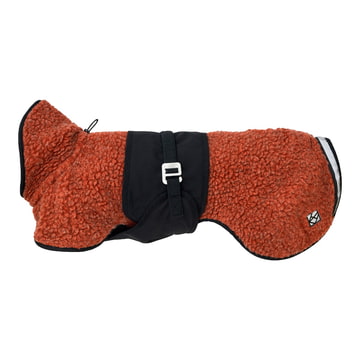 Manteau en laine Hybrido orange brûlé