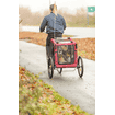 Remorque de vélo gris/rouge
