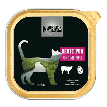 Cat Beute pur (proie pure) - bœuf avec cœur