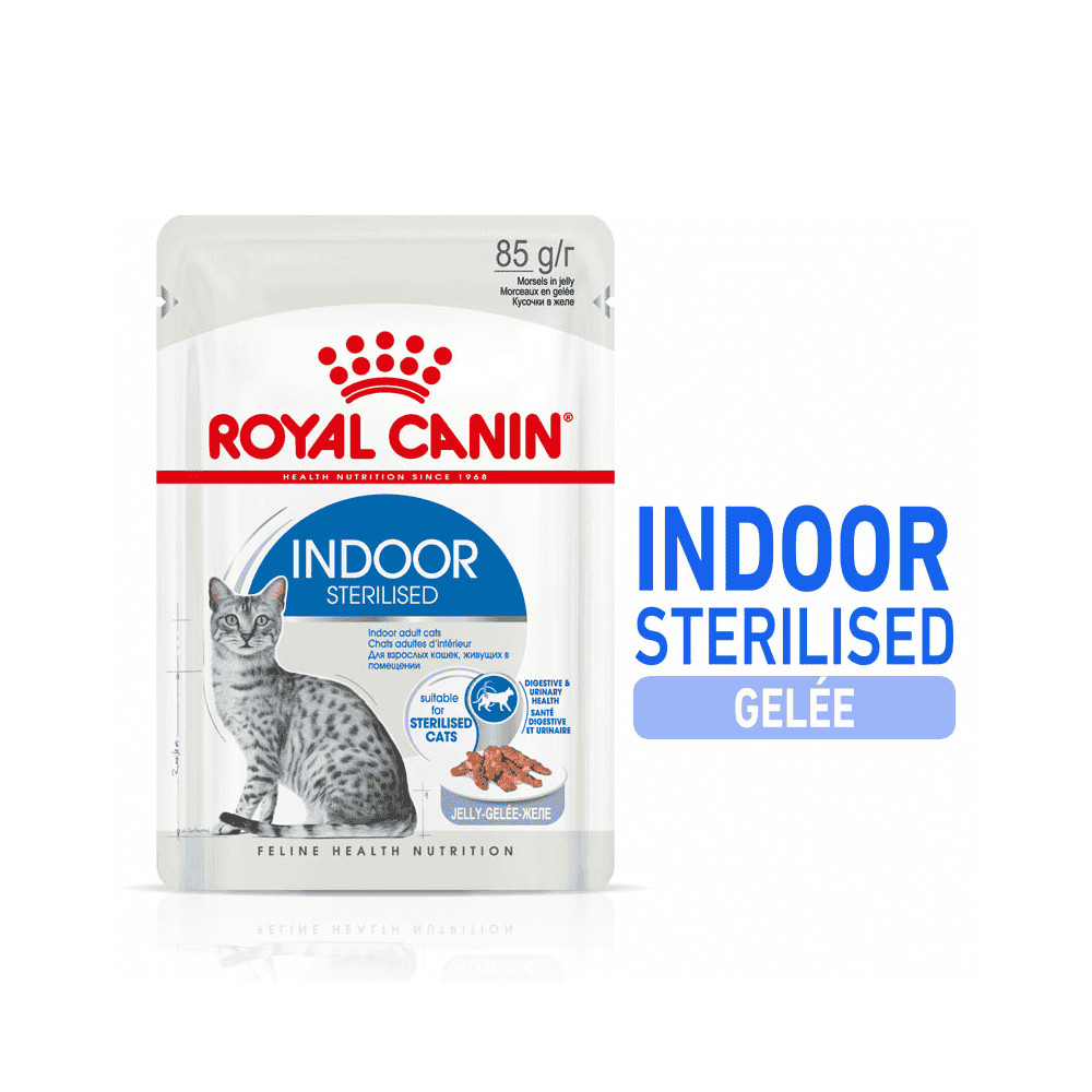 Indoor Sterilised Cat en gelée - sachet