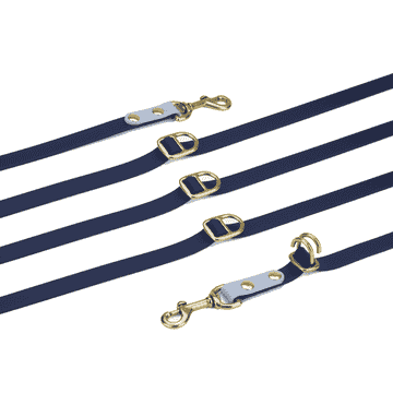 3-in-1 Handsfree BioThane Dog Leash navy