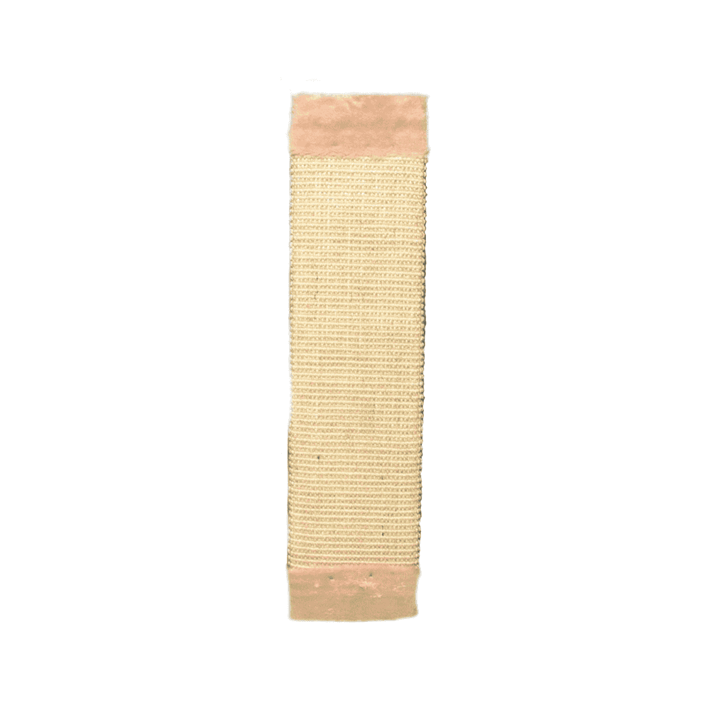 Scratching board with plush