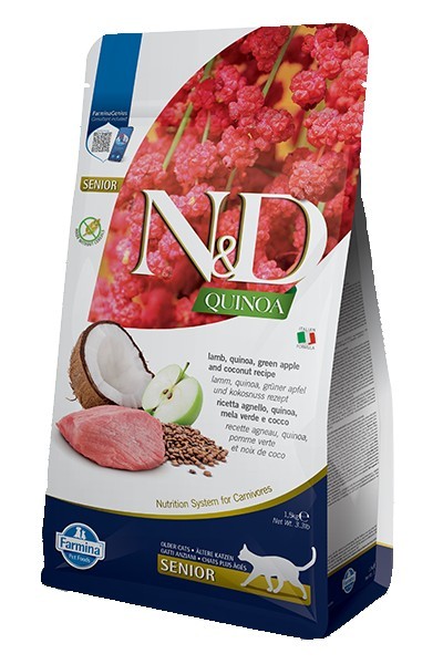 Feline Senior Quinoa Lamm, Grüner Apfel & Kokosnuss