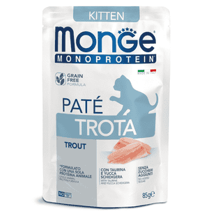 Monoprotein Kitten Truite Paté