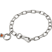 Collier chaîne en acier inoxydable avec mousqueton