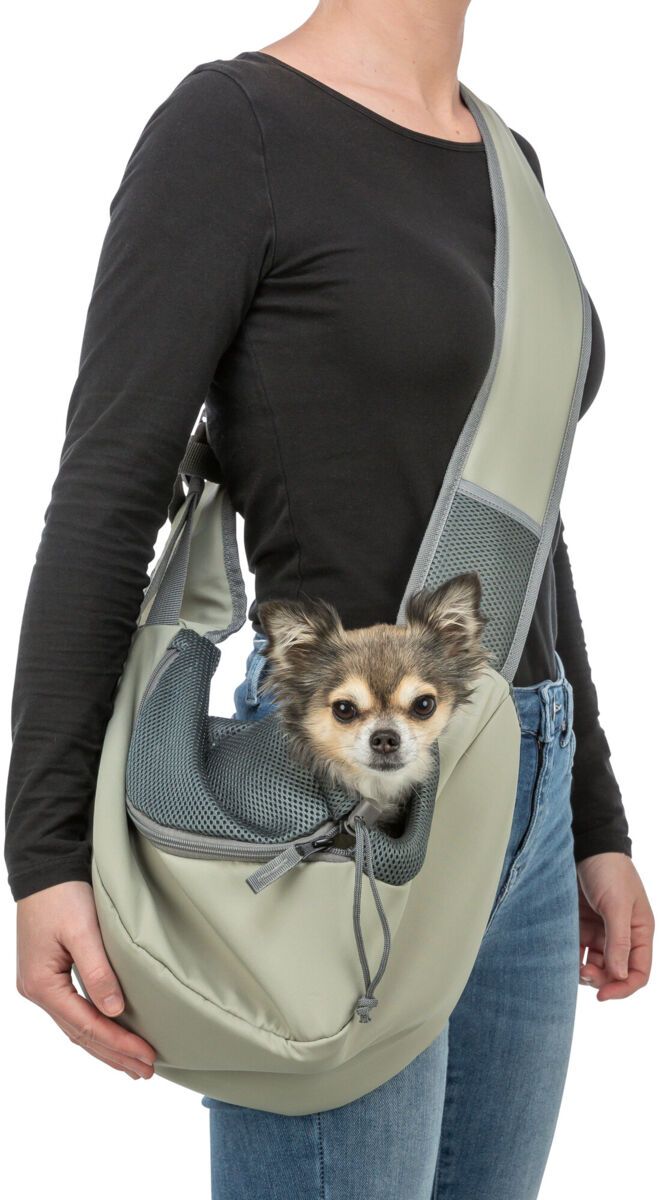 Front pocket sling light green
