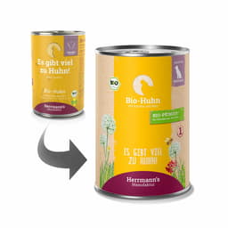 Sensibel Bio Huhn mit Karotte und Reis