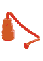 swisspet Spielking, M, orange, h = 10.8cm