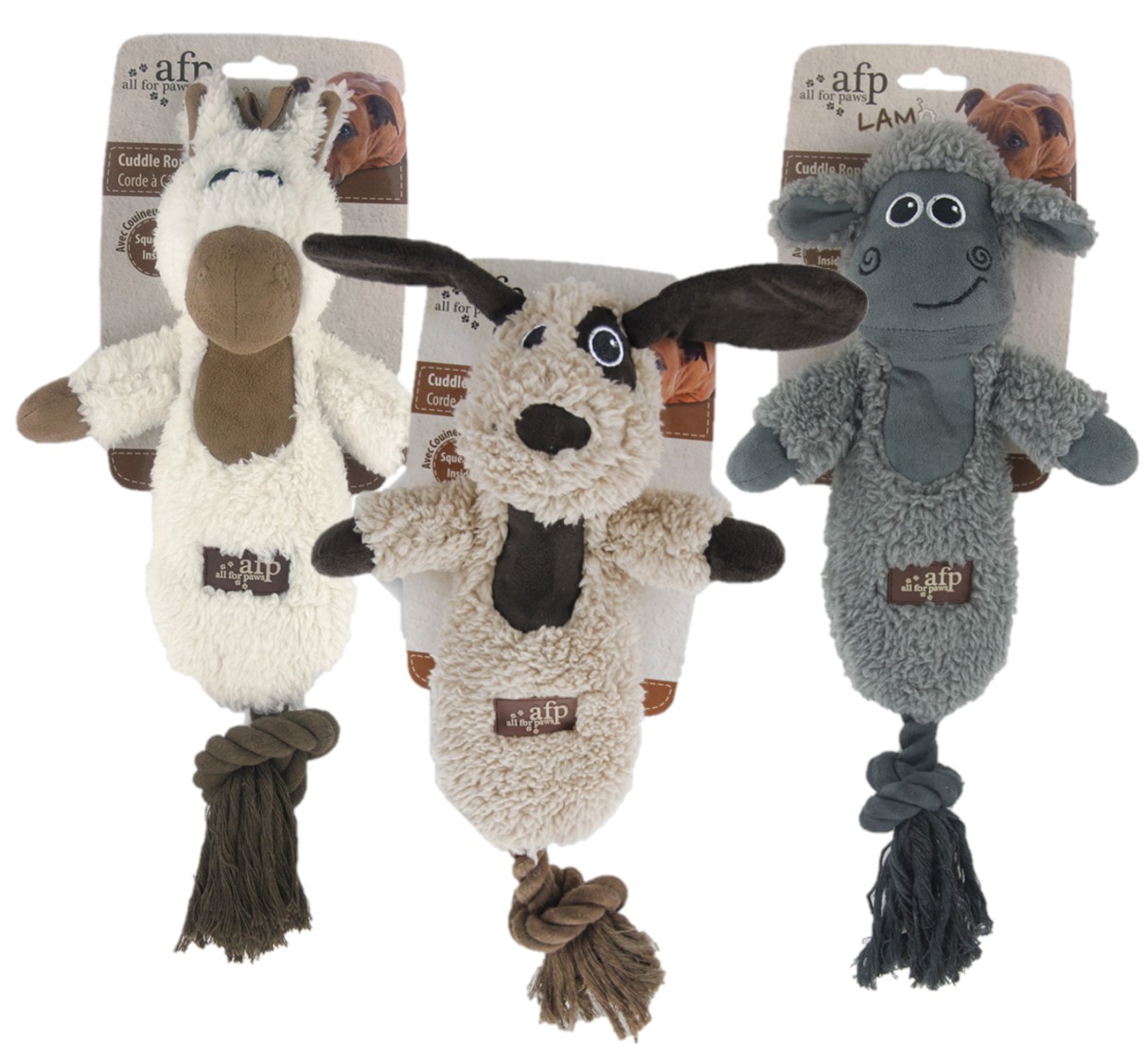 3 x Lambswool cuddly rope