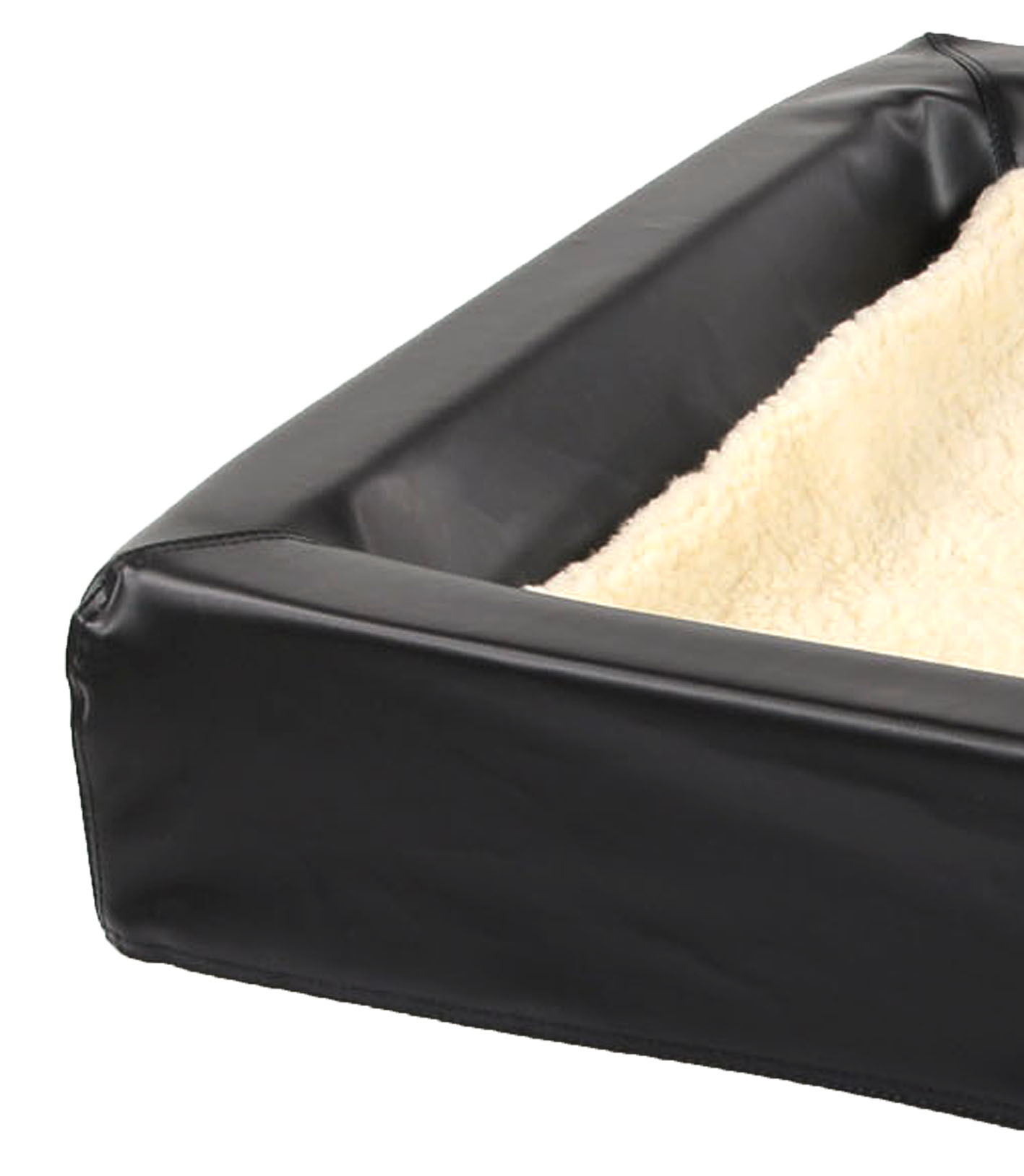 Hygienebett anthrazit mit Kissen