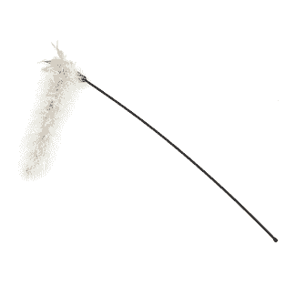 Katzenangel mit Lang-Federwedel
