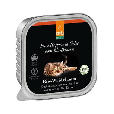 Katze Bio-Weidelamm - Feine Happen in Gelee