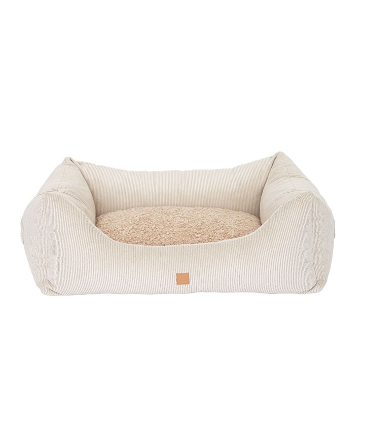 Hundebett Kingston Cord Double Face beige