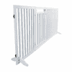 Barrière pour chiens en 4 parties, avec porte