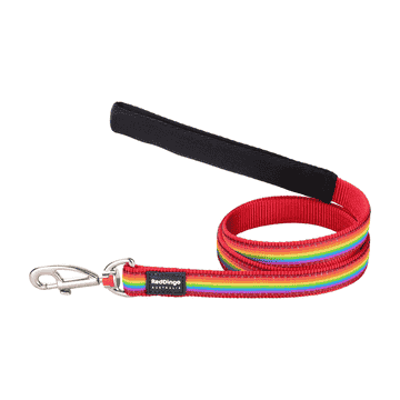 Leashes Design Rainbow Red