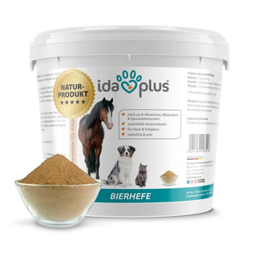 Brewer's yeast for cats, dogs and horses