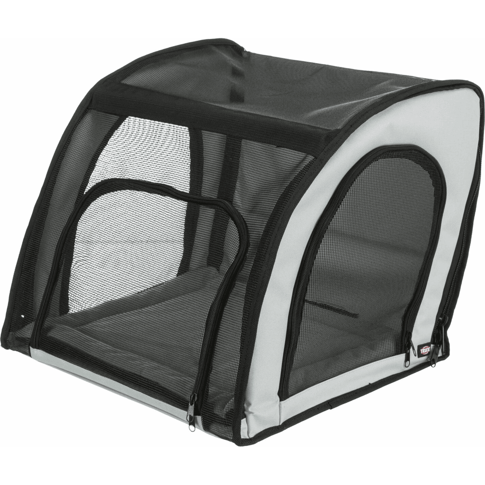 Dog car seat with net