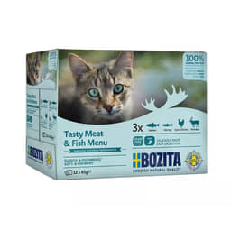 Cat Sachets Bouchées en sauce Menu poisson & viande