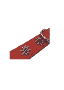 Edelweiss-Halsband aus weichem Leder, rot