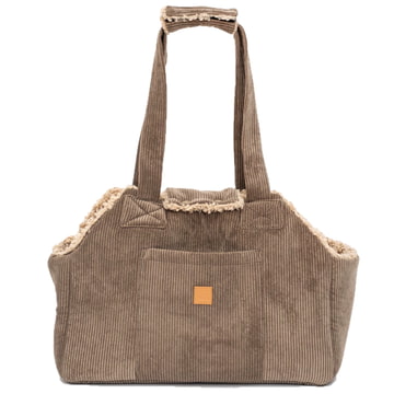 Hundetasche Lucky - Cord/Teddy