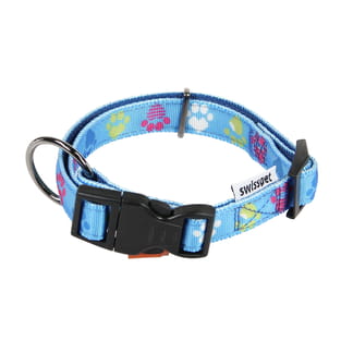Collar &amp; lead Paws &amp; Love, light blue