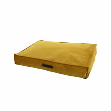 Hundeliege Velours Ocker