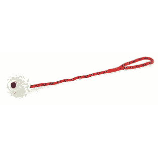 Balle à picots avec corde et clochette