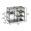 Cage pour rongeurs Multipla Crystal gris