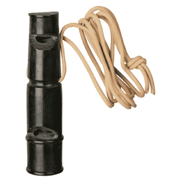 Buffalo horn whistle