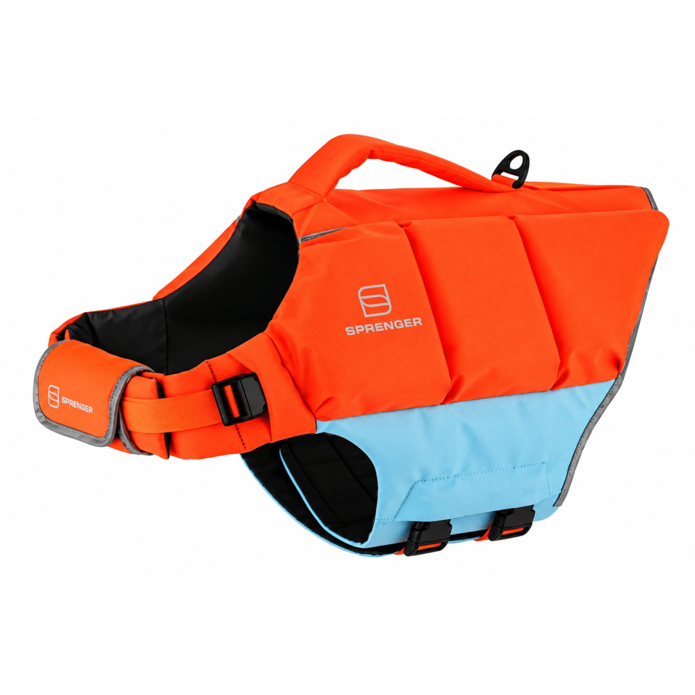 Hundeschwimmweste orange / blue