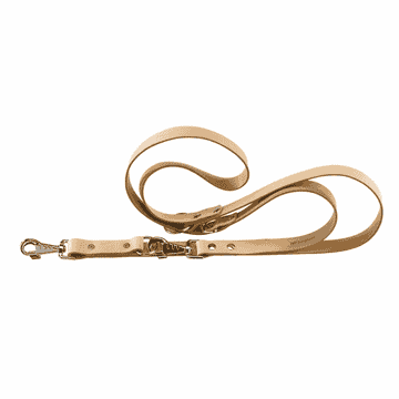 Leather leash Natural