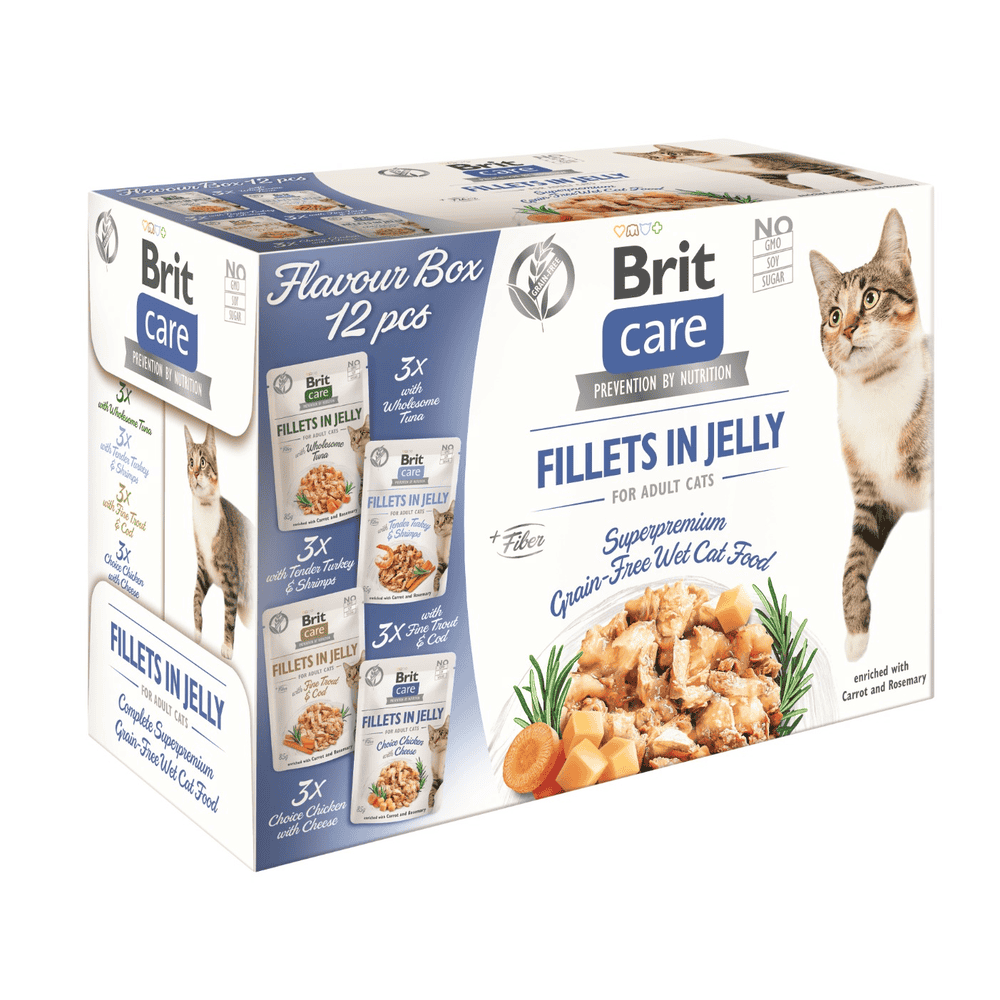 Care Cat Flavor box - Fillets in Jelly