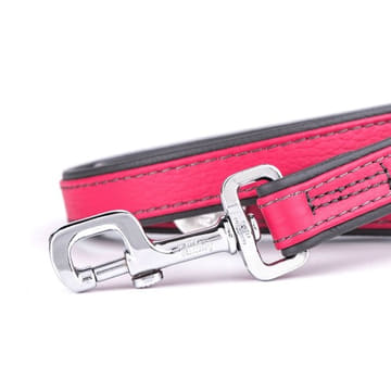 Firenze Vitello Hundeleine aus Leder in pink