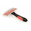 Soft plucking brush with stainless steel head
