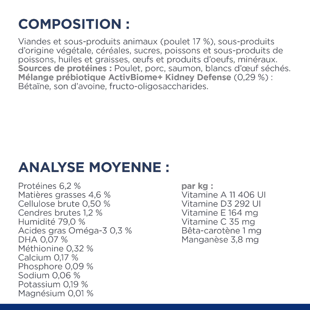Feline k/d + j/d Kidney + Mobility - Sachet fraîcheur