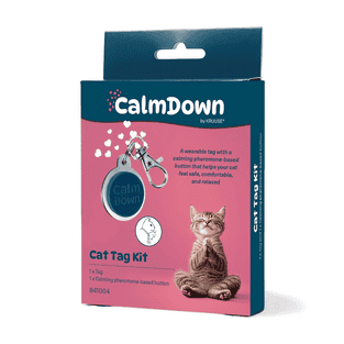 CalmDown Post-Op Button & Collar Tag for Cats