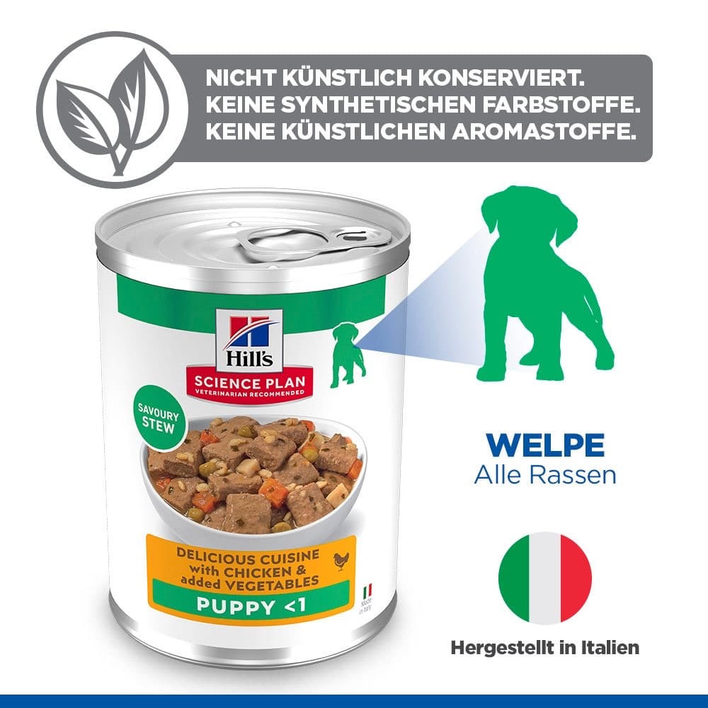 Puppy <1 Delicious Cuisine with chicken & added vegetables Dose
