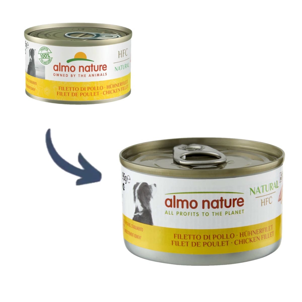 Almo Nature HFC Adult Dog Trockenfutter 8 Kg – 100 % Frisches Schweinefleisch, Für Mittelgroße/große Hunde