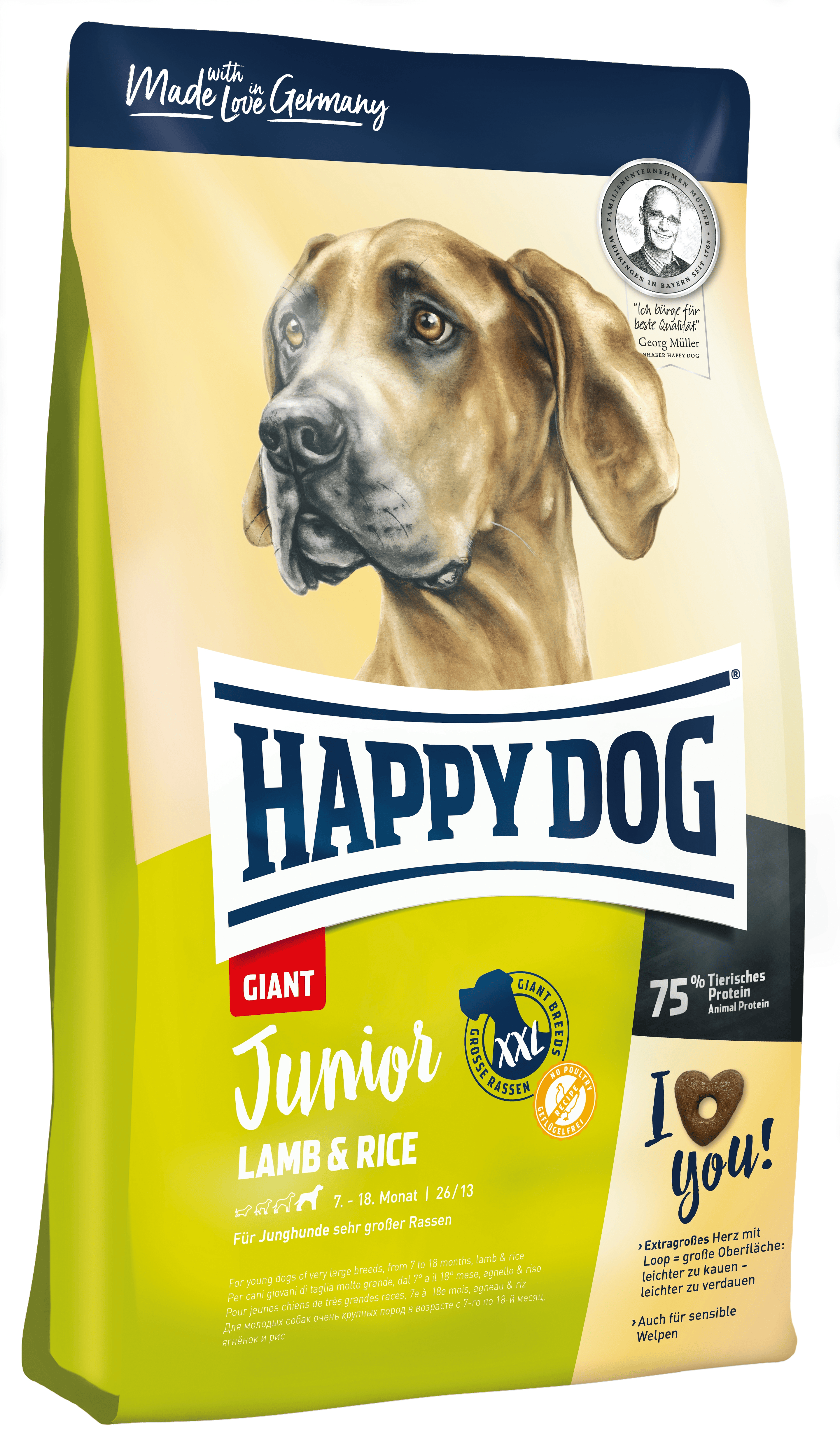 Happy dog junior deals lamb and rice
