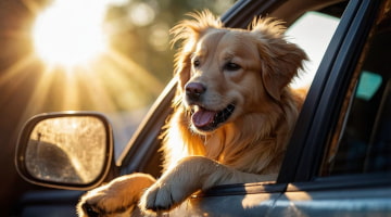 Dog in a hot car